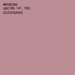 #BD8D96 - Quicksand Color Image