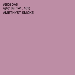 #BD8DA5 - Amethyst Smoke Color Image