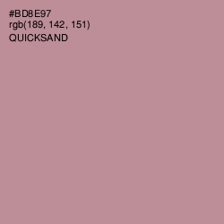 #BD8E97 - Quicksand Color Image
