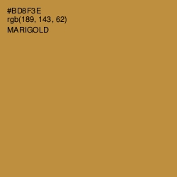#BD8F3E - Marigold Color Image