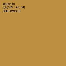 #BD9140 - Driftwood Color Image