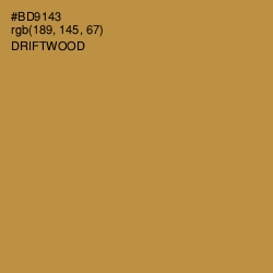 #BD9143 - Driftwood Color Image