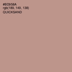#BD958A - Quicksand Color Image