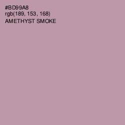 #BD99A8 - Amethyst Smoke Color Image