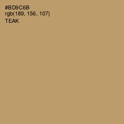 #BD9C6B - Teak Color Image