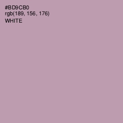 #BD9CB0 - Amethyst Smoke Color Image