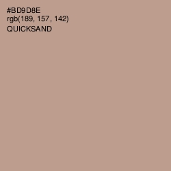 #BD9D8E - Quicksand Color Image