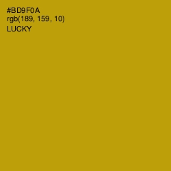 #BD9F0A - Lucky Color Image