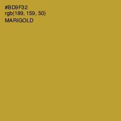#BD9F32 - Marigold Color Image