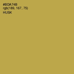#BDA74B - Husk Color Image