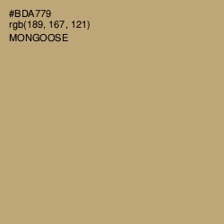 #BDA779 - Mongoose Color Image