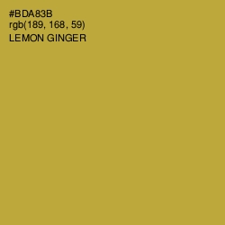 #BDA83B - Lemon Ginger Color Image