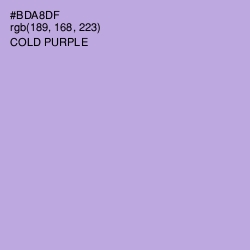 #BDA8DF - Cold Purple Color Image
