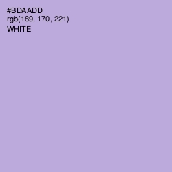 #BDAADD - Lavender Gray Color Image