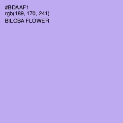 #BDAAF1 - Biloba Flower Color Image