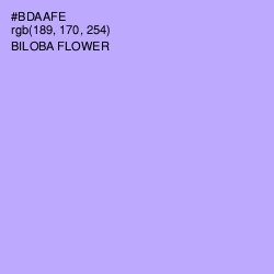 #BDAAFE - Biloba Flower Color Image