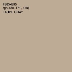 #BDAB95 - Taupe Gray Color Image