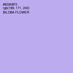 #BDABF0 - Biloba Flower Color Image