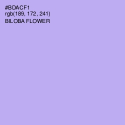 #BDACF1 - Biloba Flower Color Image