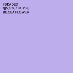 #BDADED - Biloba Flower Color Image