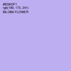 #BDADF1 - Biloba Flower Color Image