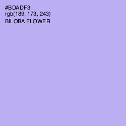 #BDADF3 - Biloba Flower Color Image