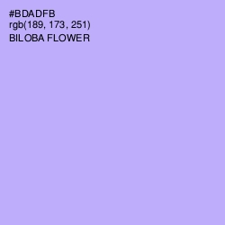 #BDADFB - Biloba Flower Color Image