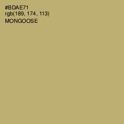 #BDAE71 - Mongoose Color Image