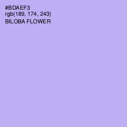 #BDAEF3 - Biloba Flower Color Image