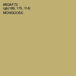 #BDAF72 - Mongoose Color Image