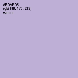 #BDAFD5 - Lavender Gray Color Image