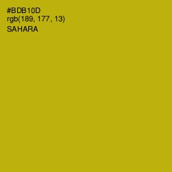 #BDB10D - Sahara Color Image