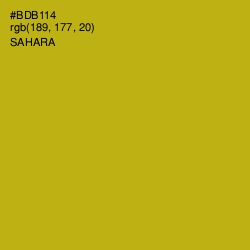 #BDB114 - Sahara Color Image