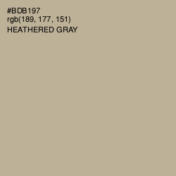 #BDB197 - Heathered Gray Color Image