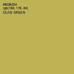 #BDB254 - Olive Green Color Image
