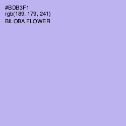 #BDB3F1 - Biloba Flower Color Image