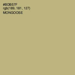 #BDB57F - Mongoose Color Image