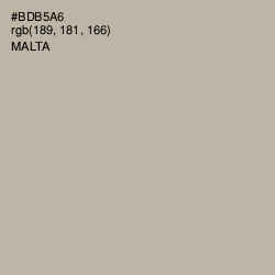 #BDB5A6 - Malta Color Image