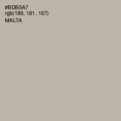 #BDB5A7 - Malta Color Image