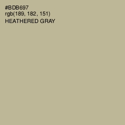 #BDB697 - Heathered Gray Color Image