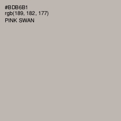 #BDB6B1 - Pink Swan Color Image