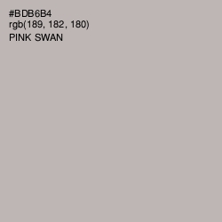 #BDB6B4 - Pink Swan Color Image