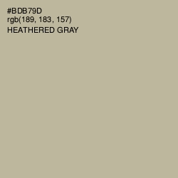 #BDB79D - Heathered Gray Color Image