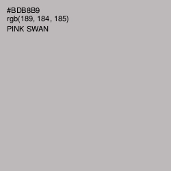 #BDB8B9 - Pink Swan Color Image
