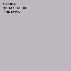 #BDB8BF - Pink Swan Color Image