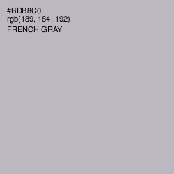 #BDB8C0 - French Gray Color Image