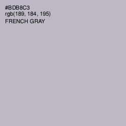 #BDB8C3 - French Gray Color Image