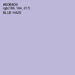 #BDB8D9 - Blue Haze Color Image