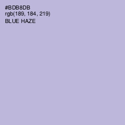 #BDB8DB - Blue Haze Color Image