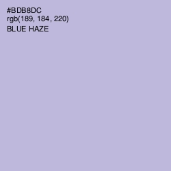 #BDB8DC - Blue Haze Color Image